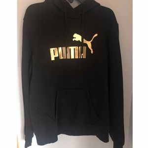 Black Puma Hoodie - Barely Worn